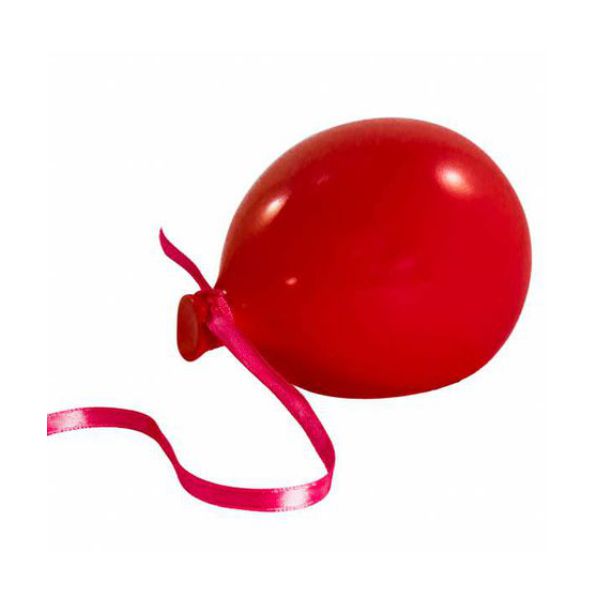 Balão vermelho com fita